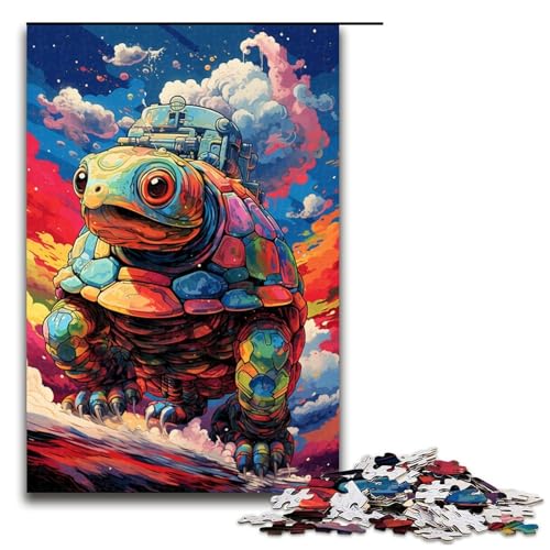 1000 teiliges Puzzle für Erwachsene Roboterschildkröte von SplattersLots of Thick Coloured Clouds Puzzles für Erwachsene Holzpuzzle anspruchsvolles Spiel 1000 Teile 1000 teiliges Puzzle für Erwachsene Roboterschildkröte von SplattersLots of Thick Coloured Clouds Puzzles für Erwachsene Holzpuzzle anspruchsvolles Spiel 1000 Teile von QSYFNBZL