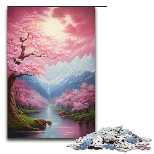 1000 teiliges Puzzle für Erwachsene Sakura und japanische Berge Spielpuzzles ganze Familie 75 x 50 cm 1000 teiliges Puzzle für Erwachsene Sakura und japanische Berge Spielpuzzles ganze Familie 75 x 50 cm von QSYFNBZL