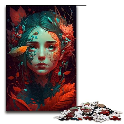 1000 teiliges Puzzle für Erwachsene Schönheitsmädchen zum Dekomprimieren intellektuelles Lernspielzeug Geschenkideen 75 x 50 cm von QSYFNBZL