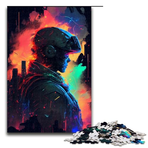 1000 teiliges Puzzle für Erwachsene Soldat der Farben Geburtstagsgeschenk für Teenager ab 14 Jahren 75 x 50 cm 1000 teiliges Puzzle für Erwachsene Soldat der Farben Geburtstagsgeschenk für Teenager ab 14 Jahren 75 x 50 cm von QSYFNBZL