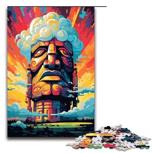 1000 teiliges Puzzle für Erwachsene Stonehenge auf der Osterinsel von SplattersLots Dickes Puzzle praktisches Spiel 1000 Teile von QSYFNBZL