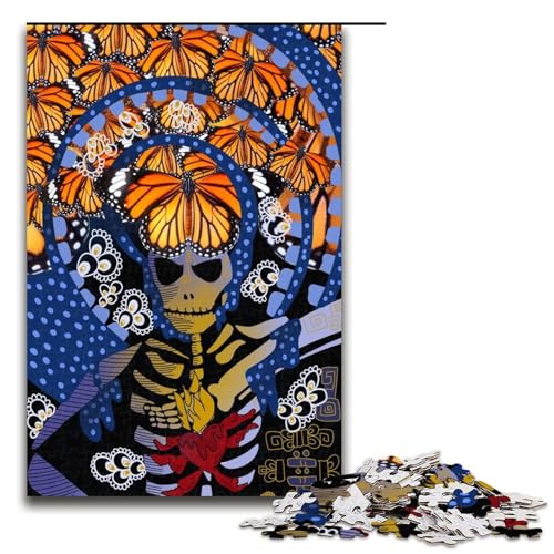 1000 teiliges Puzzle für Erwachsene Todeskarten Puzzle für Erwachsene Holzpuzzle anspruchsvolles Spiel 75 x 50 cm von QSYFNBZL