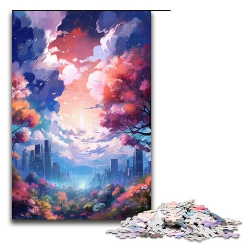 1000 teiliges Puzzle für Erwachsene Traumhaftes buntes Stadtpuzzle für Kinder Holzpuzzle Lernspiel für Erwachsene 1000 Teile 1000 teiliges Puzzle für Erwachsene Traumhaftes buntes Stadtpuzzle für Kinder Holzpuzzle Lernspiel für Erwachsene 1000 Teile von QSYFNBZL