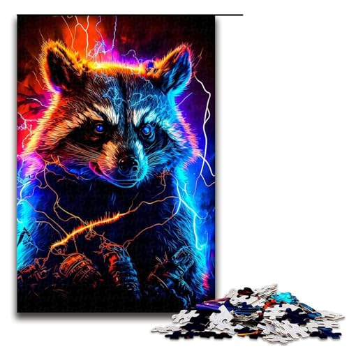 1000 teiliges Puzzle für Erwachsene Waschbär Puzzle für Erwachsene Holzpuzzle anspruchsvolles Spiel 75 x 50 cm 1000 teiliges Puzzle für Erwachsene Waschbär Puzzle für Erwachsene Holzpuzzle anspruchsvolles Spiel 75 x 50 cm von QSYFNBZL