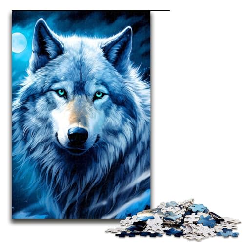 1000 teiliges Puzzle für Erwachsene Wolf Puzzle Hands on Spiel 75 x 50 cm von QSYFNBZL