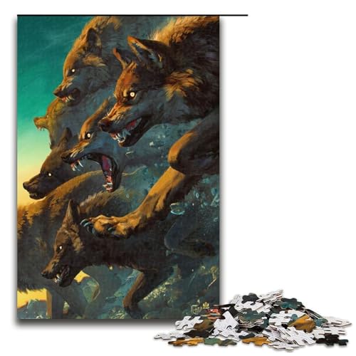 1000 teiliges Puzzle für Erwachsene Wolfspuzzle Geburtstagsgeschenk für Teenager ab 14 Jahren 75 x 50 cm 1000 teiliges Puzzle für Erwachsene Wolfspuzzle Geburtstagsgeschenk für Teenager ab 14 Jahren 75 x 50 cm von QSYFNBZL