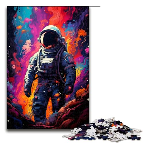 1000 teiliges Puzzle für Erwachsene Zeichnung abenteuerliches Astronauten Puzzle für Erwachsene Holzpuzzle anspruchsvolles Spiel 75 x 50 cm 1000 teiliges Puzzle für Erwachsene Zeichnung abenteuerliches Astronauten Puzzle für Erwachsene Holzpuzzle anspruchsvolles Spiel 75 x 50 cm von QSYFNBZL