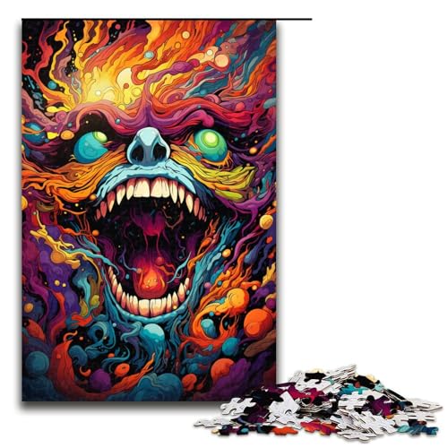 1000 teiliges Puzzle für Erwachsene buntes Fantasy Monster Puzzle für Kinder Holzpuzzle Lernspiel für Erwachsene 75 x 50 cm 1000 teiliges Puzzle für Erwachsene buntes Fantasy Monster Puzzle für Kinder Holzpuzzle Lernspiel für Erwachsene 75 x 50 cm von QSYFNBZL