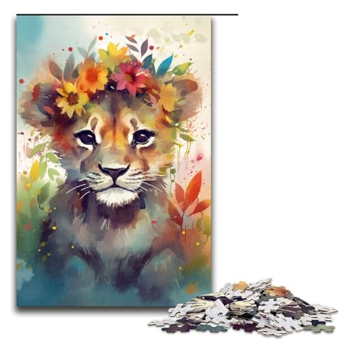 1000 teiliges Puzzle für Erwachsene buntes Löwenbaby Puzzle für Kinder Holzpuzzle Lernspiel für Erwachsene 1000 Teile 1000 teiliges Puzzle für Erwachsene buntes Löwenbaby Puzzle für Kinder Holzpuzzle Lernspiel für Erwachsene 1000 Teile von QSYFNBZL