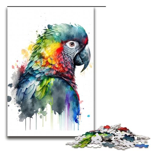1000 teiliges Puzzle für Erwachsene buntes Papageien Gemälde Puzzle für Erwachsene Holzpuzzle anspruchsvolles Spiel 75 x 50 cm 1000 teiliges Puzzle für Erwachsene buntes Papageien Gemälde Puzzle für Erwachsene Holzpuzzle anspruchsvolles Spiel 75 x 50 cm von QSYFNBZL