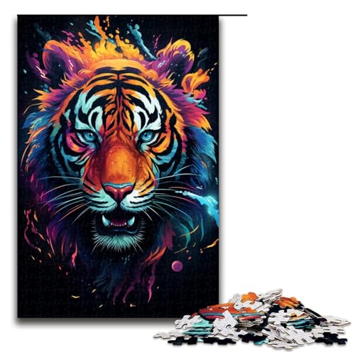 1000 teiliges Puzzle für Erwachsene buntes Tiger Puzzle für Erwachsene Holzpuzzle anspruchsvolles Spiel 75 x 50 cm 1000 teiliges Puzzle für Erwachsene buntes Tiger Puzzle für Erwachsene Holzpuzzle anspruchsvolles Spiel 75 x 50 cm von QSYFNBZL