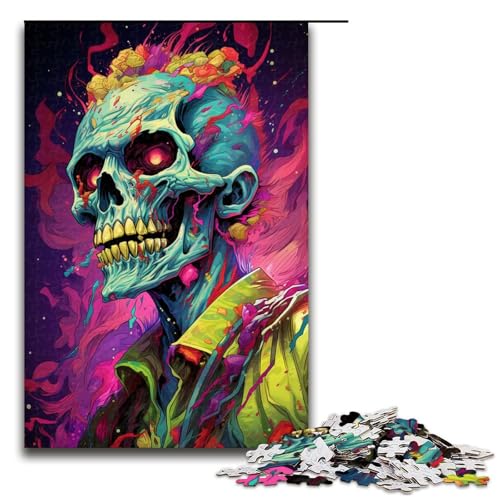 1000 teiliges Puzzle für Erwachsene buntes psychedelisches Gangster Zombie Puzzle für Kinder Holzpuzzle Lernspiel für Erwachsene 75 x 50 cm 1000 teiliges Puzzle für Erwachsene buntes psychedelisches Gangster Zombie Puzzle für Kinder Holzpuzzle Lernspiel für Erwachsene 75 x 50 cm von QSYFNBZL