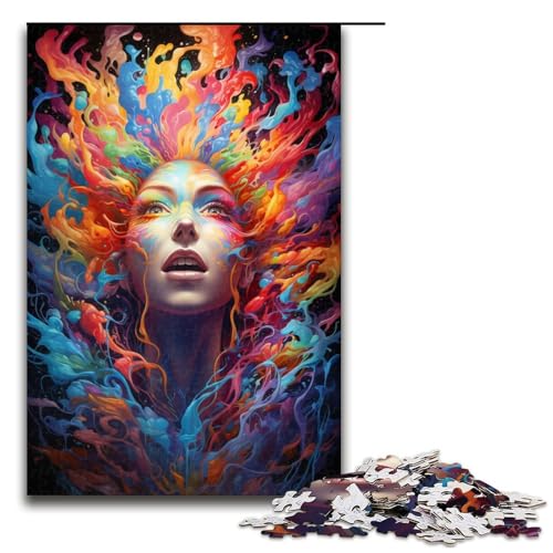1000 teiliges Puzzle für Erwachsene charmante Frau Puzzle für Lernspiele Herausforderung Spielzeug Kunstwerk Geschenk 75 x 50 cm 1000 teiliges Puzzle für Erwachsene charmante Frau Puzzle für Lernspiele Herausforderung Spielzeug Kunstwerk Geschenk 75 x 50 cm von QSYFNBZL