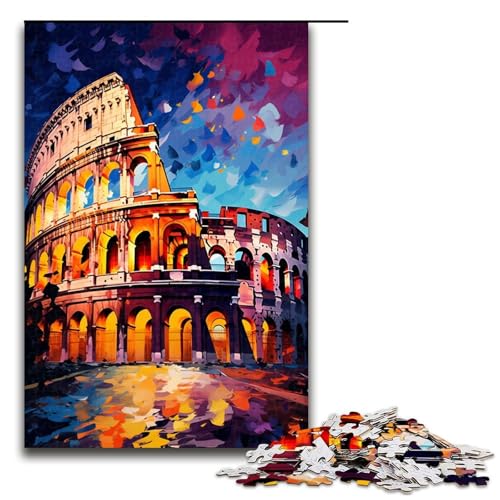 1000 teiliges Puzzle für Erwachsene das Kolosseum im antiken Rom ist umgeben Puzzle für Lernspiele Herausforderung Spielzeug Kunstwerk Geschenk 1000 Teile von QSYFNBZL