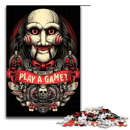 1000 teiliges Puzzle für Erwachsene die EIN Spiel Spielen möchten ganze Familie 75 x 50 cm von QSYFNBZL