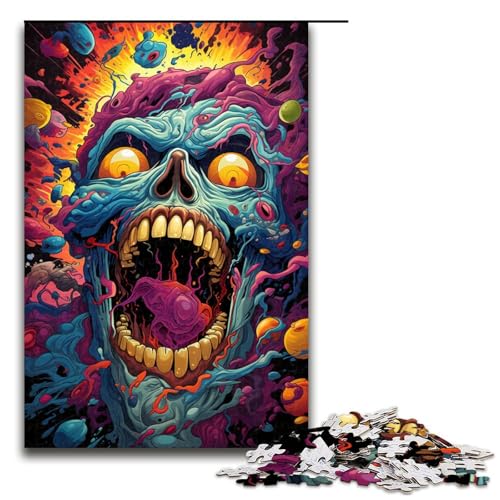 1000 teiliges Puzzle für Erwachsene farbenfrohe Fantasy Monster Familienunterhaltungsspielzeug einzigartige Heimdekoration und Geschenke 75 x 50 cm 1000 teiliges Puzzle für Erwachsene farbenfrohe Fantasy Monster Familienunterhaltungsspielzeug einzigartige Heimdekoration und Geschenke 75 x 50 cm von QSYFNBZL