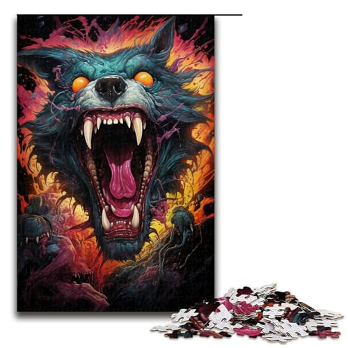 1000 teiliges Puzzle für Erwachsene farbenfrohe Psychedelia apokalyptischer Monster Denksport Puzzle Weihnachtsund Geburtstagsgeschenke 75 x 50 cm 1000 teiliges Puzzle für Erwachsene farbenfrohe Psychedelia apokalyptischer Monster Denksport Puzzle Weihnachtsund Geburtstagsgeschenke 75 x 50 cm von QSYFNBZL