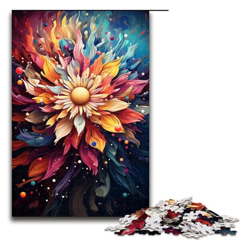1000 teiliges Puzzle für Erwachsene farbenfrohe psychedelische Weltraumblumen Puzzle für Erwachsene Holzpuzzle anspruchsvolles Spiel 75 x 50 cm 1000 teiliges Puzzle für Erwachsene farbenfrohe psychedelische Weltraumblumen Puzzle für Erwachsene Holzpuzzle anspruchsvolles Spiel 75 x 50 cm von QSYFNBZL