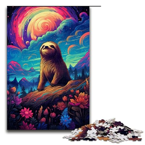 1000 teiliges Puzzle für Erwachsene farbenfrohes Faultier Puzzle anspruchsvolles Spiel EIN Kunstwerk geeignet für Jugendliche ab 14 Jahren 75 x 50 cm 1000 teiliges Puzzle für Erwachsene farbenfrohes Faultier Puzzle anspruchsvolles Spiel EIN Kunstwerk geeignet für Jugendliche ab 14 Jahren 75 x 50 cm von QSYFNBZL