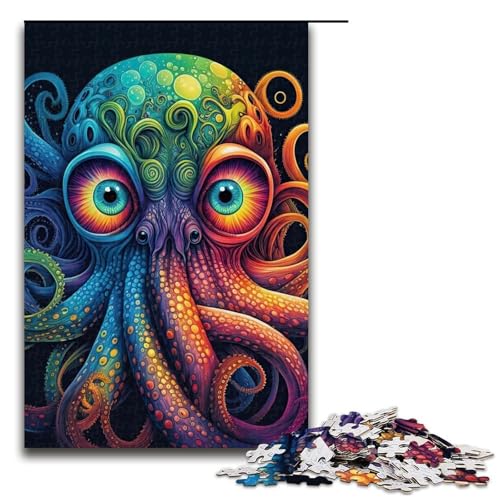 1000 teiliges Puzzle für Erwachsene farbenfrohes Oktopus Lernpuzzle Lernspiel für Geburtstag und Weihnachten 75 x 50 cm 1000 teiliges Puzzle für Erwachsene farbenfrohes Oktopus Lernpuzzle Lernspiel für Geburtstag und Weihnachten 75 x 50 cm von QSYFNBZL