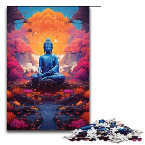 1000 teiliges Puzzle für Erwachsene farbenfrohes psychedelisches Buddha Puzzle für Erwachsene Holzpuzzle anspruchsvolles Spiel 75 x 50 cm 1000 teiliges Puzzle für Erwachsene farbenfrohes psychedelisches Buddha Puzzle für Erwachsene Holzpuzzle anspruchsvolles Spiel 75 x 50 cm von QSYFNBZL
