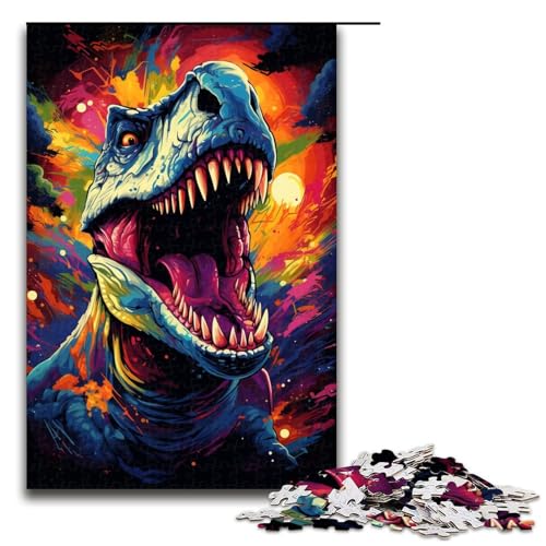 1000 teiliges Puzzle für Erwachsene farbenfrohes psychedelisches Galaxie Dinosaurier Puzzlespiel perfekte Dekoration für Teenager ab 14 Jahren 75 x 50 cm 1000 teiliges Puzzle für Erwachsene farbenfrohes psychedelisches Galaxie Dinosaurier Puzzlespiel perfekte Dekoration für Teenager ab 14 Jahren 75 x 50 cm von QSYFNBZL