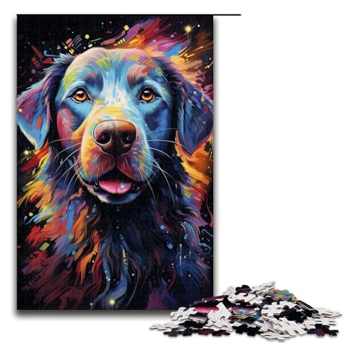 1000 teiliges Puzzle für Erwachsene farbenfrohes psychedelisches Galaxie Hunde Puzzle für Erwachsene Holzpuzzle anspruchsvolles Spiel 75 x 50 cm 1000 teiliges Puzzle für Erwachsene farbenfrohes psychedelisches Galaxie Hunde Puzzle für Erwachsene Holzpuzzle anspruchsvolles Spiel 75 x 50 cm von QSYFNBZL