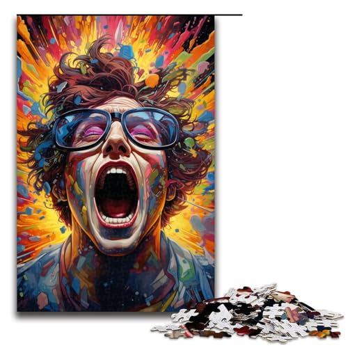 1000 teiliges Puzzle für Erwachsene farbenfrohes psychedelisches Gemälde Jungen Puzzle für Erwachsene Holzpuzzle anspruchsvolles Spiel 75 x 50 cm 1000 teiliges Puzzle für Erwachsene farbenfrohes psychedelisches Gemälde Jungen Puzzle für Erwachsene Holzpuzzle anspruchsvolles Spiel 75 x 50 cm von QSYFNBZL