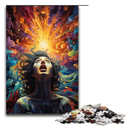 1000 teiliges Puzzle für Erwachsene farbenfrohes psychedelisches Gemälde Mädchen Puzzle für Erwachsene Holzpuzzle anspruchsvolles Spiel 75 x 50 cm 1000 teiliges Puzzle für Erwachsene farbenfrohes psychedelisches Gemälde Mädchen Puzzle für Erwachsene Holzpuzzle anspruchsvolles Spiel 75 x 50 cm von QSYFNBZL