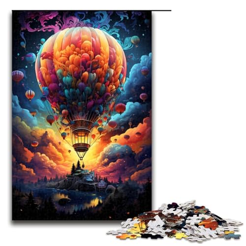 1000 teiliges Puzzle für Erwachsene farbenfrohes psychedelisches Heißluftballon Puzzle für Erwachsene Holzpuzzle anspruchsvolles Spiel 75 x 50 cm 1000 teiliges Puzzle für Erwachsene farbenfrohes psychedelisches Heißluftballon Puzzle für Erwachsene Holzpuzzle anspruchsvolles Spiel 75 x 50 cm von QSYFNBZL