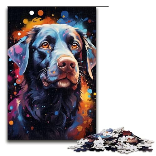 1000 teiliges Puzzle für Erwachsene farbenfrohes psychedelisches Hunde Puzzle Holzpuzzle anspruchsvolles Spiel 75 x 50 cm 1000 teiliges Puzzle für Erwachsene farbenfrohes psychedelisches Hunde Puzzle Holzpuzzle anspruchsvolles Spiel 75 x 50 cm von QSYFNBZL