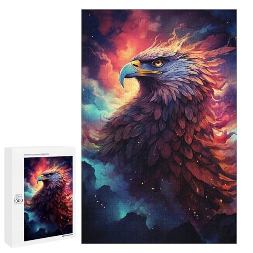 1000 teiliges Puzzle für Erwachsene farbenfrohes psychedelisches Kunstadler Puzzle für Kinder Holzpuzzle Lernspiel für Erwachsene 75 x 50 cm 1000 teiliges Puzzle für Erwachsene farbenfrohes psychedelisches Kunstadler Puzzle für Kinder Holzpuzzle Lernspiel für Erwachsene 75 x 50 cm von QSYFNBZL