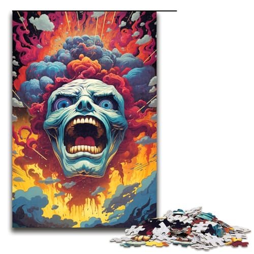 1000 teiliges Puzzle für Erwachsene farbenfrohes psychedelisches Monster Puzzle für Lernspiele Herausforderung Spielzeug Kunstwerk Geschenk 75 x 50 cm 1000 teiliges Puzzle für Erwachsene farbenfrohes psychedelisches Monster Puzzle für Lernspiele Herausforderung Spielzeug Kunstwerk Geschenk 75 x 50 cm von QSYFNBZL