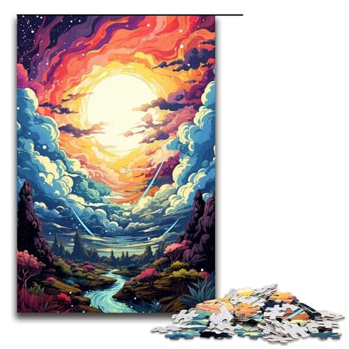 1000 teiliges Puzzle für Erwachsene farbenfrohes psychedelisches Paradies Puzzle für Erwachsene Holzpuzzle anspruchsvolles Spiel 75 x 50 cm 1000 teiliges Puzzle für Erwachsene farbenfrohes psychedelisches Paradies Puzzle für Erwachsene Holzpuzzle anspruchsvolles Spiel 75 x 50 cm von QSYFNBZL