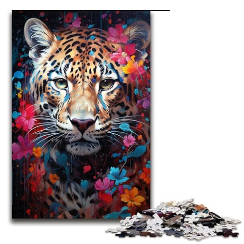 1000 teiliges Puzzle für Erwachsene farbenfrohes psychedelisches Schneeleoparden Puzzle für Erwachsene Holzpuzzle anspruchsvolles Spiel 75 x 50 cm 1000 teiliges Puzzle für Erwachsene farbenfrohes psychedelisches Schneeleoparden Puzzle für Erwachsene Holzpuzzle anspruchsvolles Spiel 75 x 50 cm von QSYFNBZL