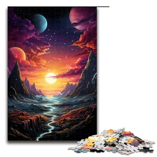 1000 teiliges Puzzle für Erwachsene farbenfrohes psychedelisches Weltraum Puzzle für Erwachsene Holzpuzzle anspruchsvolles Spiel 75 x 50 cm 1000 teiliges Puzzle für Erwachsene farbenfrohes psychedelisches Weltraum Puzzle für Erwachsene Holzpuzzle anspruchsvolles Spiel 75 x 50 cm von QSYFNBZL