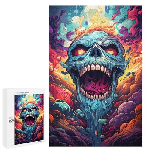 1000 teiliges Puzzle für Erwachsene farbenfrohes psychedelisches böses Monster Entspannungsspiele Familienspiel zum Stressabbau schwierige Herausforderung 75 x 50 cm 1000 teiliges Puzzle für Erwachsene farbenfrohes psychedelisches böses Monster Entspannungsspiele Familienspiel zum Stressabbau schwierige Herausforderung 75 x 50 cm von QSYFNBZL