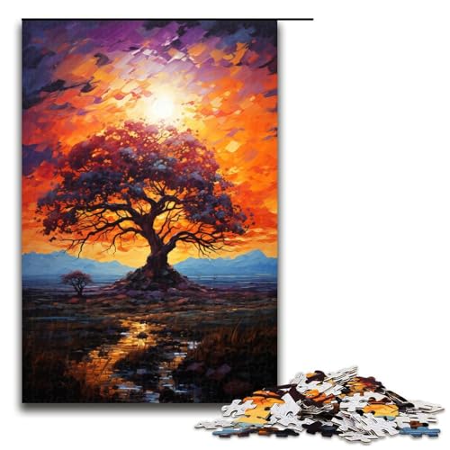 1000 teiliges Puzzle für Erwachsene farbenfrohes psychedelisches orangefarbenes Sonnenuntergangs Puzzlespiel perfekte Dekoration für Teenager ab 14 Jahren 75 x 50 cm 1000 teiliges Puzzle für Erwachsene farbenfrohes psychedelisches orangefarbenes Sonnenuntergangs Puzzlespiel perfekte Dekoration für Teenager ab 14 Jahren 75 x 50 cm von QSYFNBZL