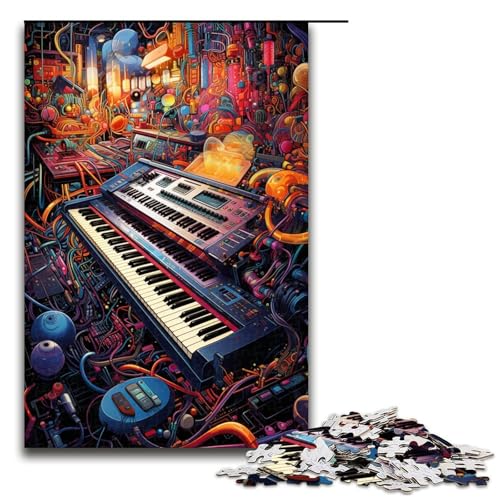 1000 teiliges Puzzle für Erwachsene farbiges elektronisches Tastaturpuzzle für Kinder Holzpuzzle Lernspiel für Erwachsene 75 x 50 cm 1000 teiliges Puzzle für Erwachsene farbiges elektronisches Tastaturpuzzle für Kinder Holzpuzzle Lernspiel für Erwachsene 75 x 50 cm von QSYFNBZL