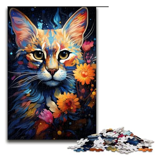 1000 teiliges Puzzle für Erwachsene geheimnisvolle Savannenkatze Geburtstagsgeschenk für Teenager ab 14 Jahren 75 x 50 cm 1000 teiliges Puzzle für Erwachsene geheimnisvolle Savannenkatze Geburtstagsgeschenk für Teenager ab 14 Jahren 75 x 50 cm von QSYFNBZL