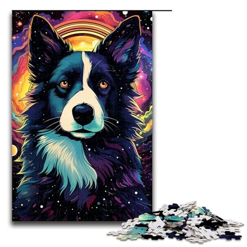 1000 teiliges Puzzle für Erwachsene hübscher Husky Geburtstagsgeschenk für Teenager ab 14 Jahren 75 x 50 cm von QSYFNBZL