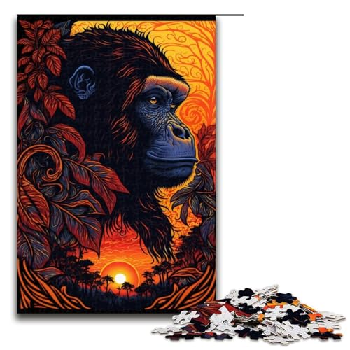 1000 teiliges Puzzle für Erwachsene im Gorilla Kunststil Geburtstagsgeschenk für Teenager ab 14 Jahren 75 x 50 cm 1000 teiliges Puzzle für Erwachsene im Gorilla Kunststil Geburtstagsgeschenk für Teenager ab 14 Jahren 75 x 50 cm von QSYFNBZL