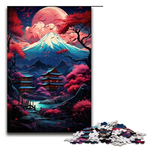 1000 teiliges Puzzle für Erwachsene japanische Bäume und Berge inspirierendes Puzzle für Erwachsene Holzpuzzle anspruchsvolles Spiel 75 x 50 cm 1000 teiliges Puzzle für Erwachsene japanische Bäume und Berge inspirierendes Puzzle für Erwachsene Holzpuzzle anspruchsvolles Spiel 75 x 50 cm von QSYFNBZL