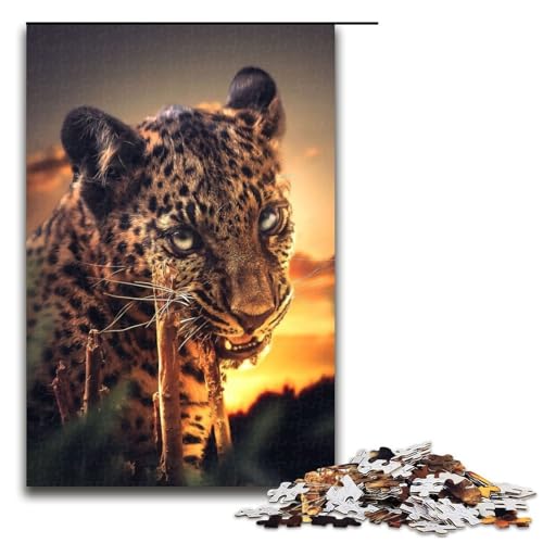 1000 teiliges Puzzle für Erwachsene kauender Leopard Puzzle für Erwachsene Holzpuzzle anspruchsvolles Spiel 75 x 50 cm 1000 teiliges Puzzle für Erwachsene kauender Leopard Puzzle für Erwachsene Holzpuzzle anspruchsvolles Spiel 75 x 50 cm von QSYFNBZL
