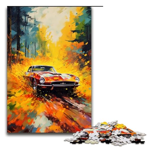 1000 teiliges Puzzle für Erwachsene klassischer Sportwagen im Wald ist umgeben Puzzles für Erwachsene Holzpuzzle anspruchsvolles Spiel 75 x 50 cm 1000 teiliges Puzzle für Erwachsene klassischer Sportwagen im Wald ist umgeben Puzzles für Erwachsene Holzpuzzle anspruchsvolles Spiel 75 x 50 cm von QSYFNBZL