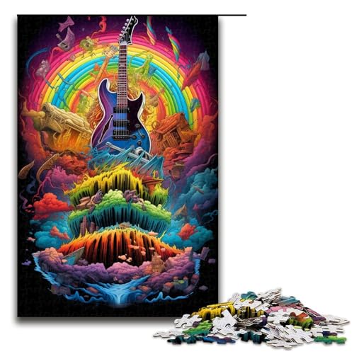 1000 teiliges Puzzle für Erwachsene magisches Gitarrenpuzzle für Kinder Holzpuzzle Lernspiel für Erwachsene 75 x 50 cm 1000 teiliges Puzzle für Erwachsene magisches Gitarrenpuzzle für Kinder Holzpuzzle Lernspiel für Erwachsene 75 x 50 cm von QSYFNBZL