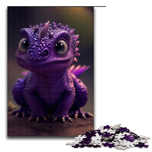 1000 teiliges Puzzle für Erwachsene niedlicher lila Drache Spielpuzzle ganze Familie 75 x 50 cm 1000 teiliges Puzzle für Erwachsene niedlicher lila Drache Spielpuzzle ganze Familie 75 x 50 cm von QSYFNBZL