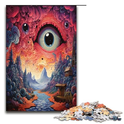 1000 teiliges Puzzle für Erwachsene psychedelische Augen Puzzle für Lernspiele Herausforderung Spielzeug Kunstwerk Geschenk 1000 PCS 1000 teiliges Puzzle für Erwachsene psychedelische Augen Puzzle für Lernspiele Herausforderung Spielzeug Kunstwerk Geschenk 1000 PCS von QSYFNBZL