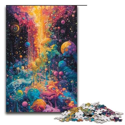 1000 teiliges Puzzle für Erwachsene psychedelisches Kunst Puzzlespiel perfekte Dekoration für Teenager ab 14 Jahren 75 x 50 cm 1000 teiliges Puzzle für Erwachsene psychedelisches Kunst Puzzlespiel perfekte Dekoration für Teenager ab 14 Jahren 75 x 50 cm von QSYFNBZL
