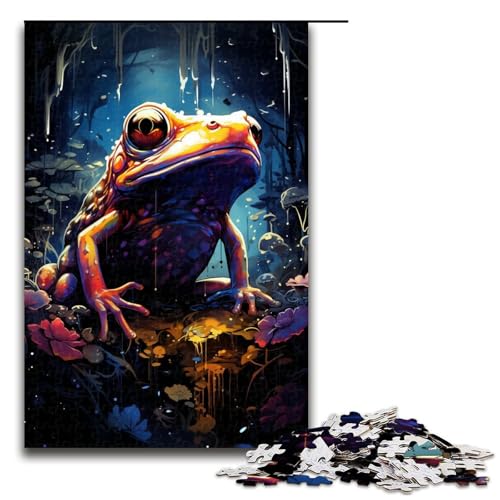 1000 teiliges Puzzle für Erwachsene psychedelisches buntes Frosch Puzzle Geburtstagsgeschenk für Teenager ab 14 Jahren 75 x 50 cm 1000 teiliges Puzzle für Erwachsene psychedelisches buntes Frosch Puzzle Geburtstagsgeschenk für Teenager ab 14 Jahren 75 x 50 cm von QSYFNBZL